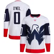 White Youth Kevin O'Neil Washington Capitals Authentic 2023 Stadium Series Primegreen Jersey