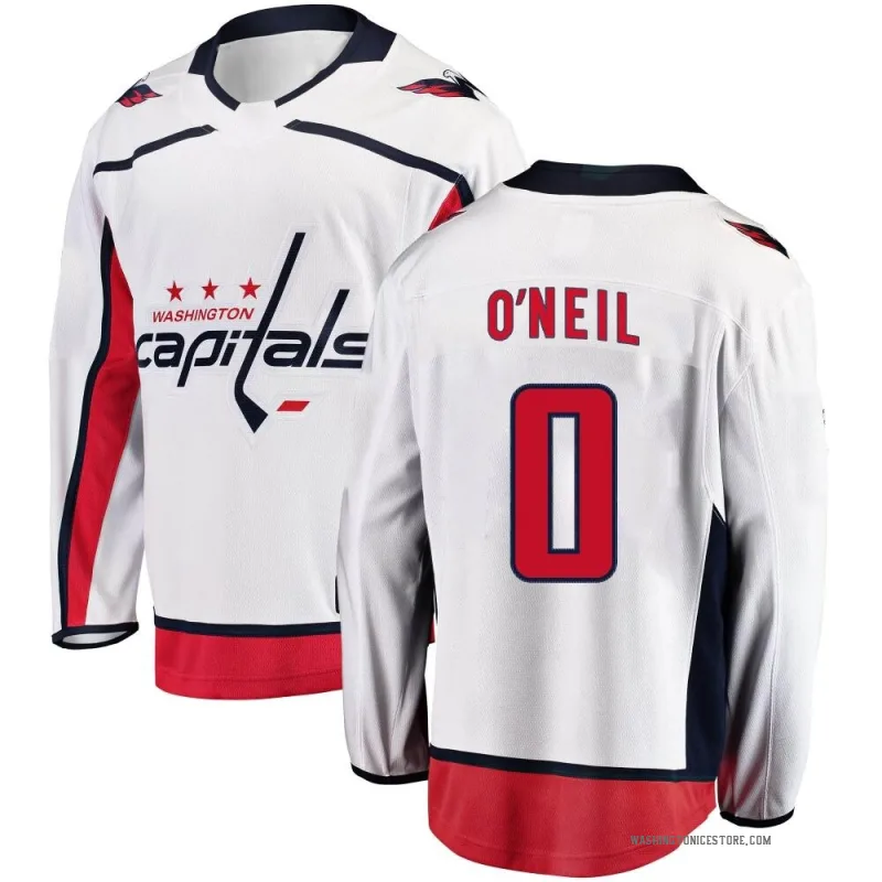 White Youth Kevin O'Neil Washington Capitals Breakaway Away Jersey